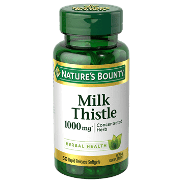 NATURES BOUNTY MILK THISTLE 1000MG SOFTGEL 50s