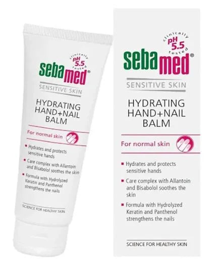 SEBAMED SENSITIVE SKIN HYDRATING HAND+NAIL BALM 75ML