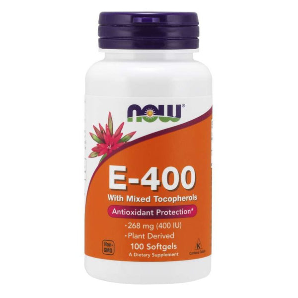 NOW Vitamin E-400 With Mixed Tocopherols Softgels 100S