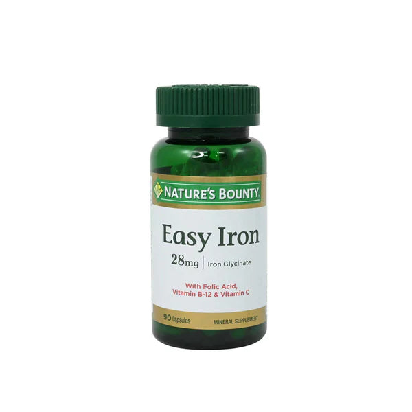 NATURES BOUNTY EASY IRON 28MG CAP 90s