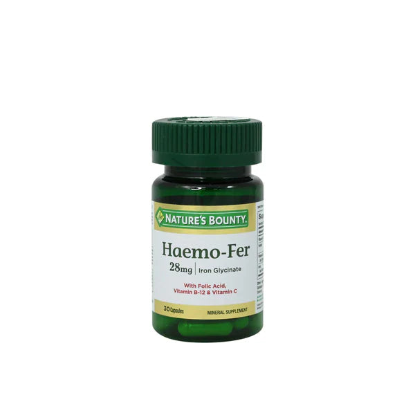 NATURES BOUNTY HAEMO FER 28MG CAP 30s