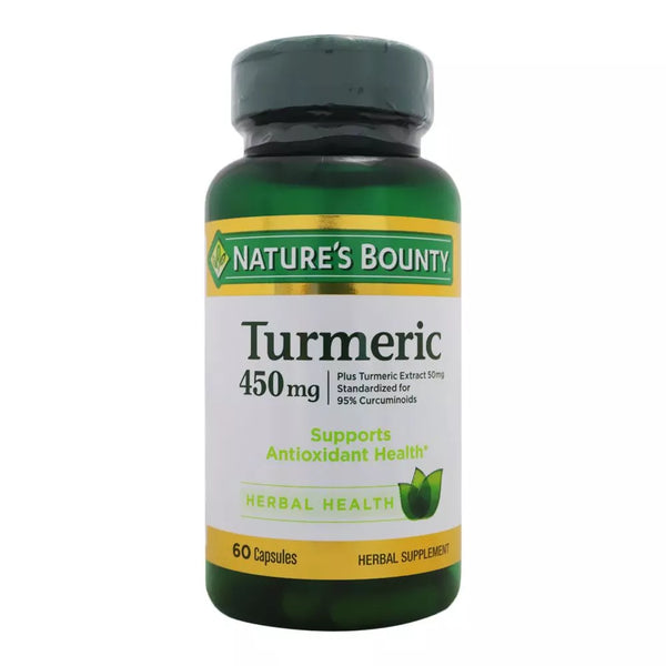 NATURES BOUNTY TURMERIC 450MG CAP 60s