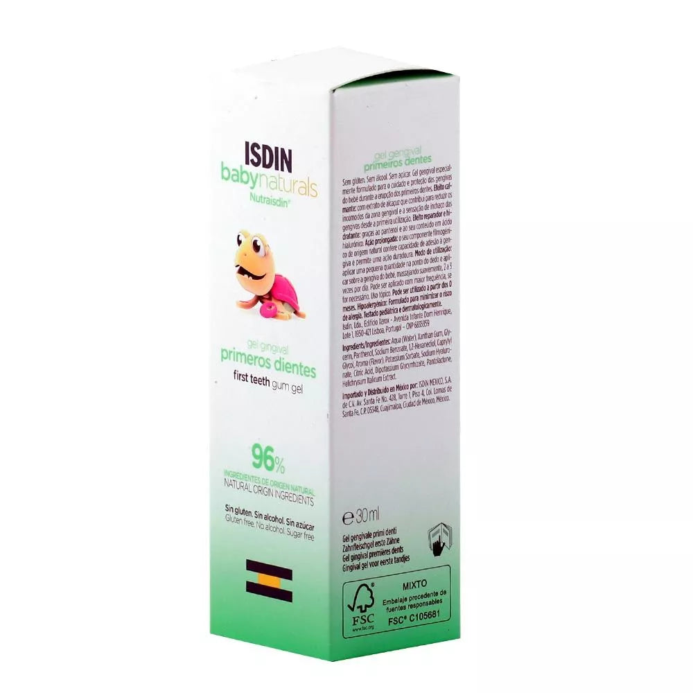 ISDIN Baby Naturals First Teeth Gum Gel 30 mL - Med7 Online