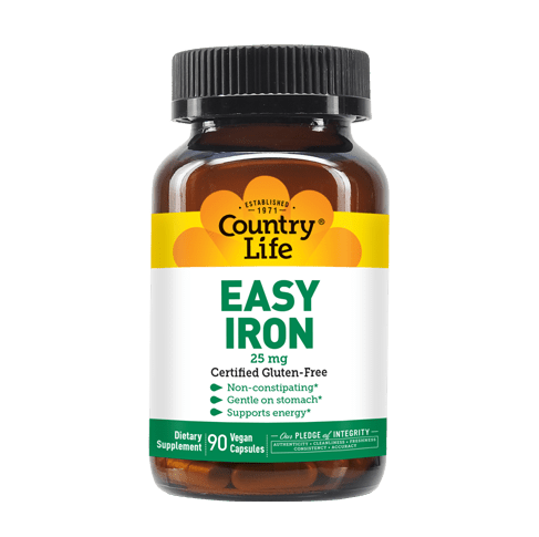 COUNTRY LIFE EASY IRON 25MG CAP 90s
