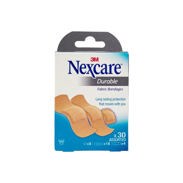 3M Nexcare Durable Fabric Bandage Asstd 30s