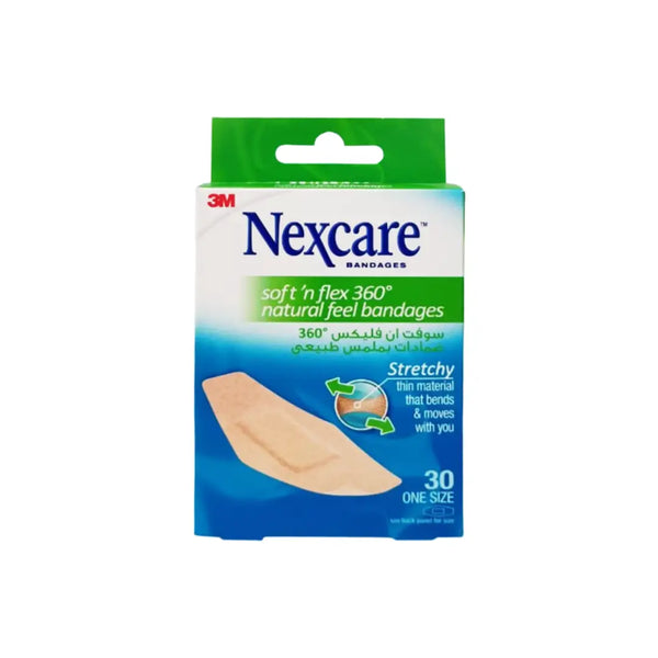 3M Nexcare Soft N Flex Natural Feel Bandage 30s
