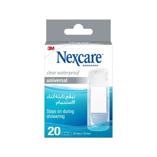 3M Nexcare Clear Waterproof Bandages 20s CWP-20