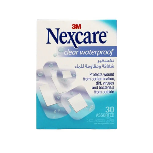 3M Nexcare Clear Waterproof Bandages 30s CWP-30