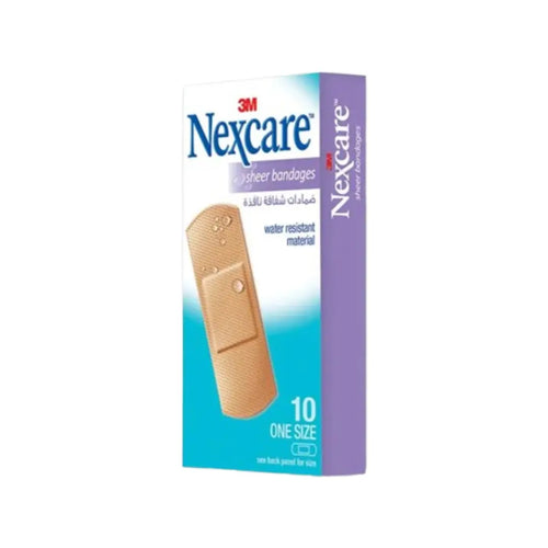 3M Nexcare Water Resistant Sheer Bandages 10s 656-10