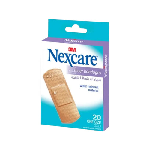 3M Nexcare Water Resistant Sheer Bandages 20s 656-20