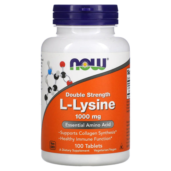 NOW DOUBLE STRENGTH L LYSINE 1000MG TAB 100s