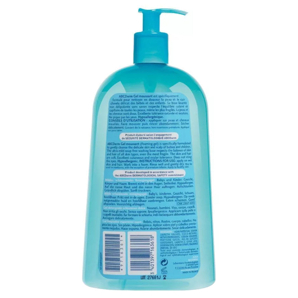 BIODERMA ABC DERM GEL MOUSSANT PUMP 1L