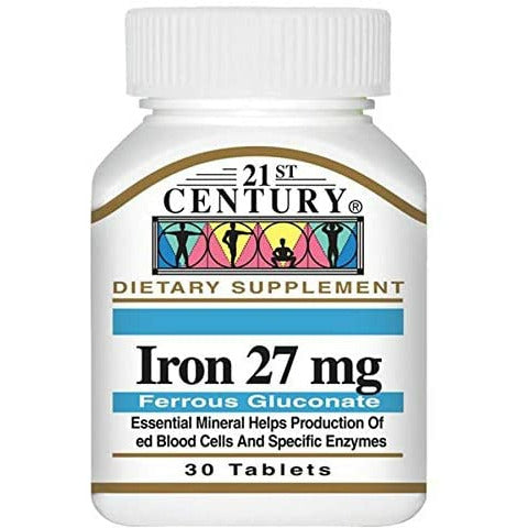 21ST CENTURY IRON 27MG TAB 30s