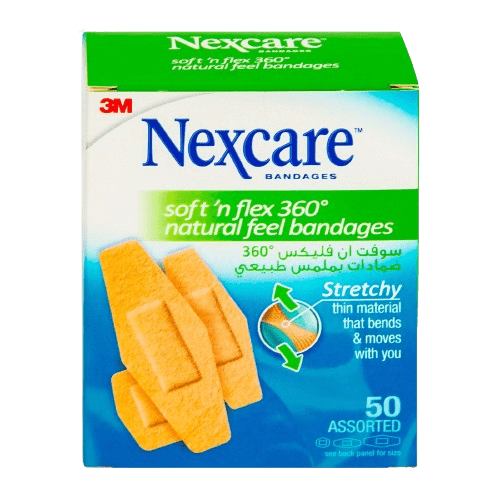 3M Nexcare Soft N Flex Natural Feel ضمادة 50 قطعة SF-50D