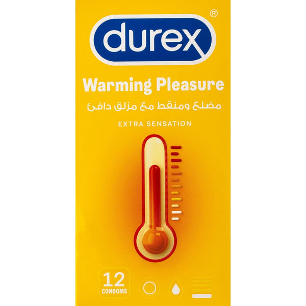 DUREX WARMING PLEASURE EXTRA SENSATION CONDOM 12s