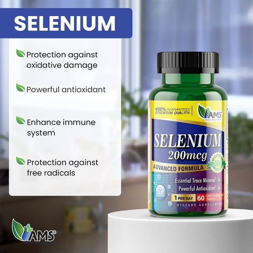 AMS SELENIUM 200MCG TAB 60s