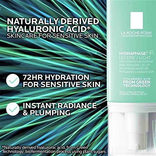 LA ROCHE POSAY HYDRAPHASE HA LIGHT 72HR INTENSE MOISTURISER 50ML