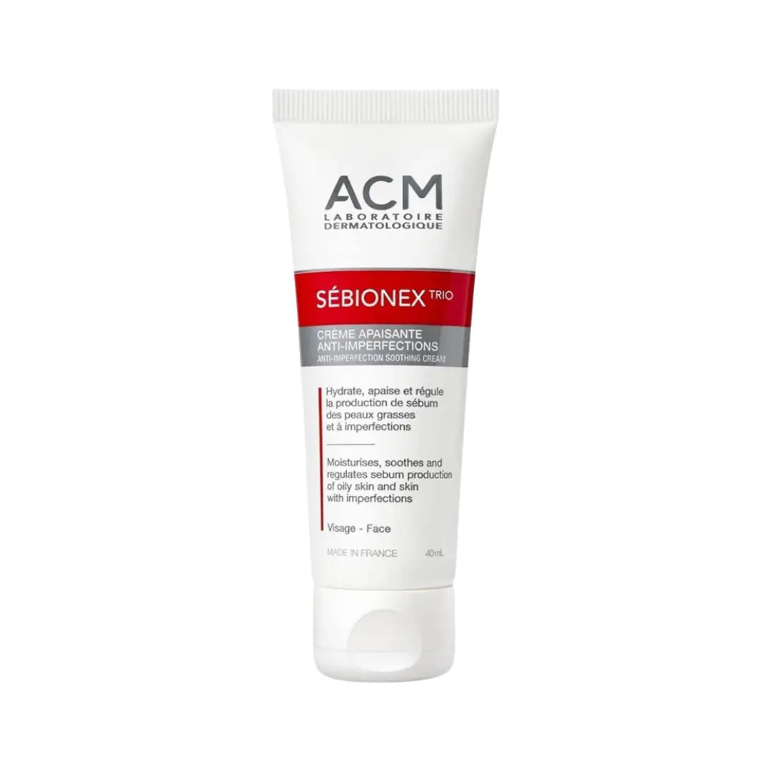 ACM Sebionex Trio Cream 40ml Skincare cream for oily and acne-prone skin to help reduce blemishes and excess shine
