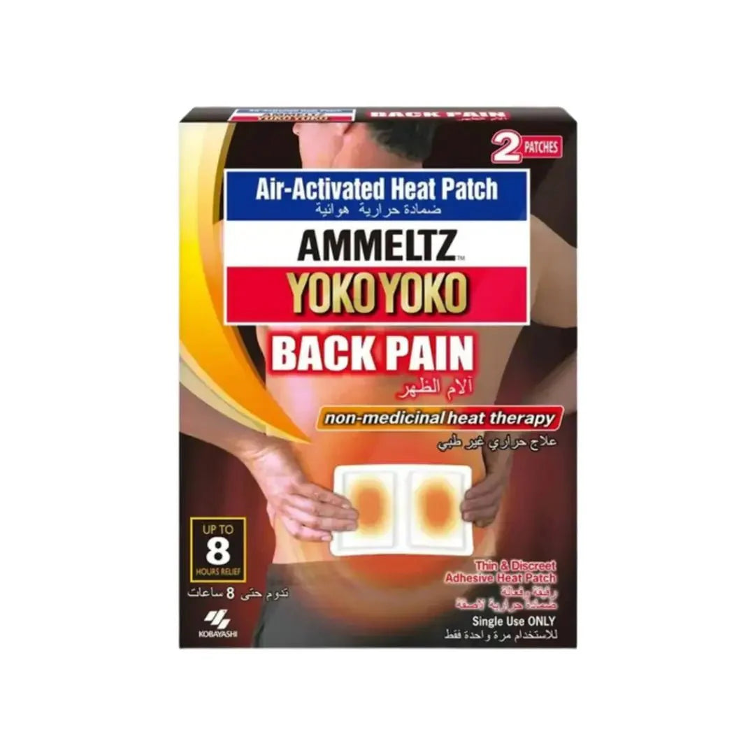 Ammeltz Yokoyoko Back Pain Patch 2s – fast-acting topical patch for back pain relief and muscle soreness