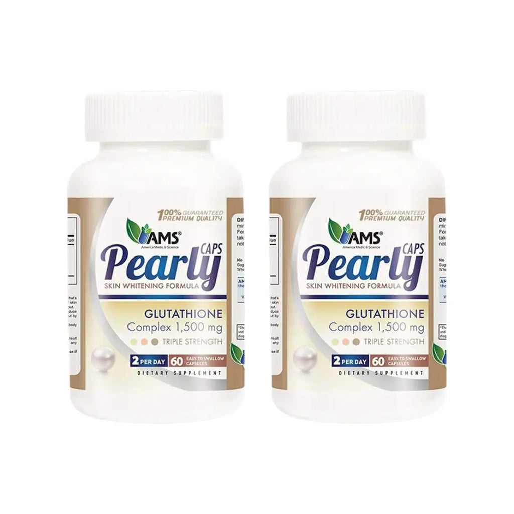 AMS Pearly Skin Whitening Capsules 60s Twin Pack | Skin Brightening & Glow Support Supplement