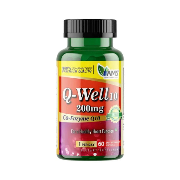 AMS Q Well10 200mg Softgel 60s