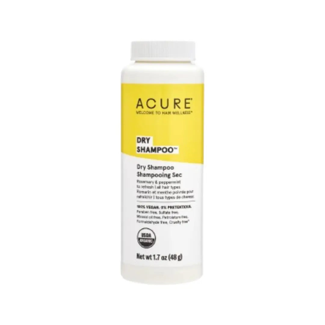 Acure Dry Shampoo 48g | Waterless Hair Cleanser for Oil Control & Volume | Vegan & Sulfate-Free