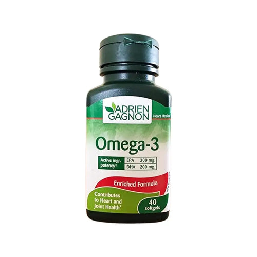 Adrien Gagnon Omega 3 1000MG Softgel Tablets 40s – Heart, Brain & Eye Health Supplement