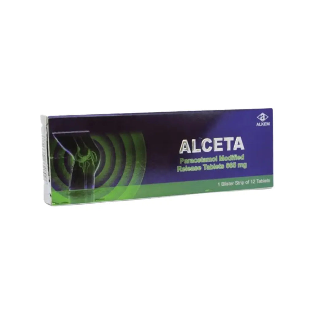 Alceta MR 665mg Tablets 12s | Modified Release Paracetamol Tablets for Long-Lasting Relief