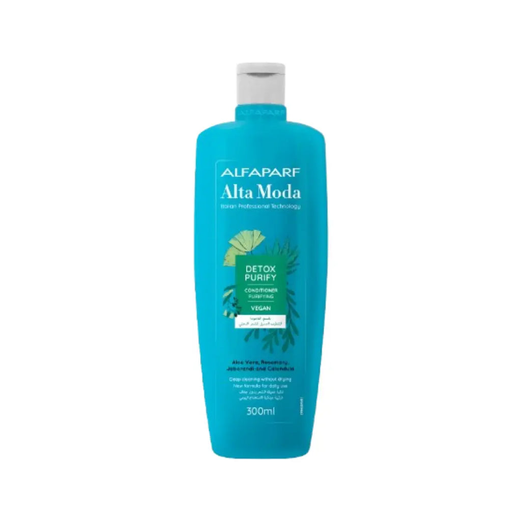 Alfaparf Alta Moda Detox Purify Conditioner 300ml – Lightweight Conditioner for Oily Scalp & Fresh Hair