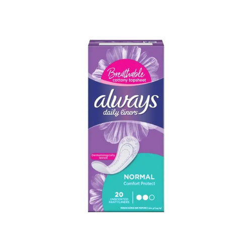 Always Daily liners Normal Comfort Unscented 20S
