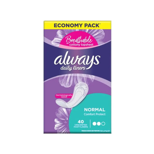 Always Daily Liners Normal Comfort Protect 40s