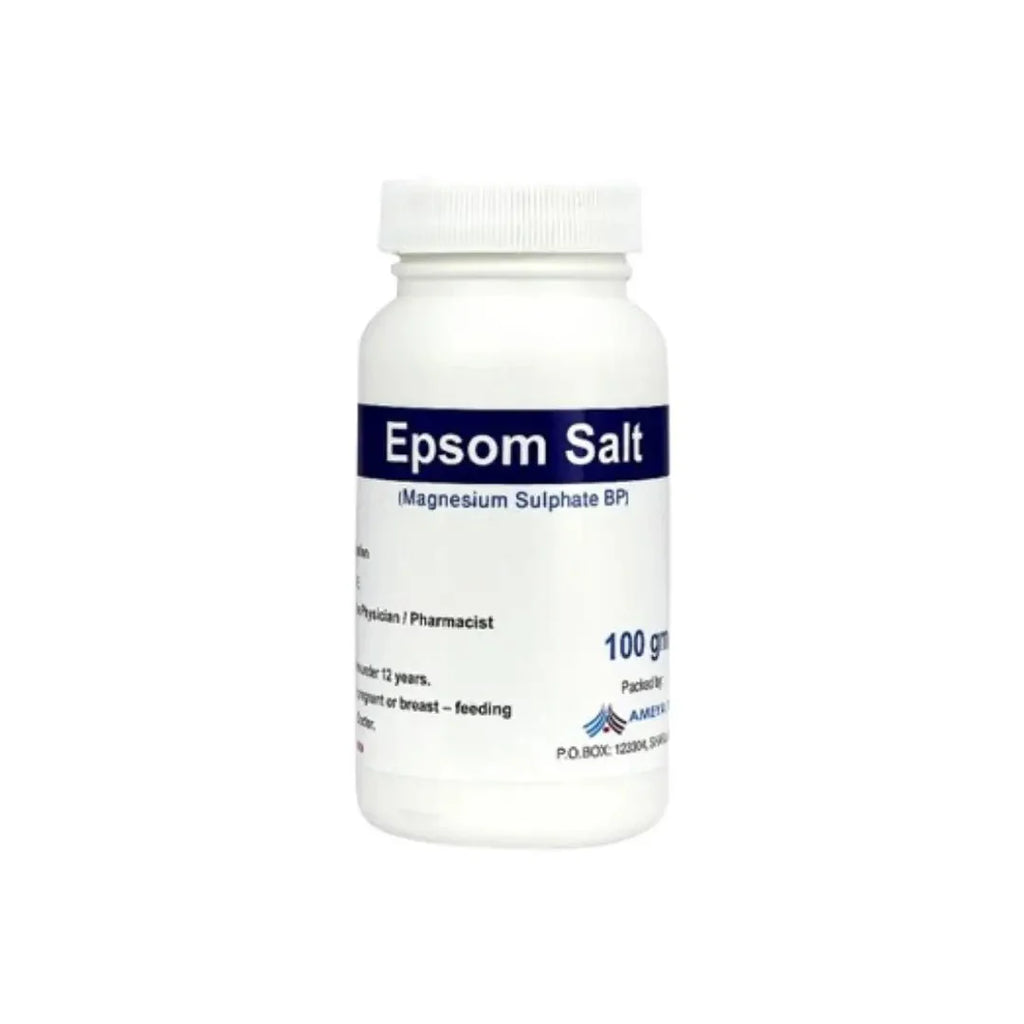 Ameya Epsom Salt 100g natural magnesium sulfate for relaxation, bath therapy, and soothing sore muscles