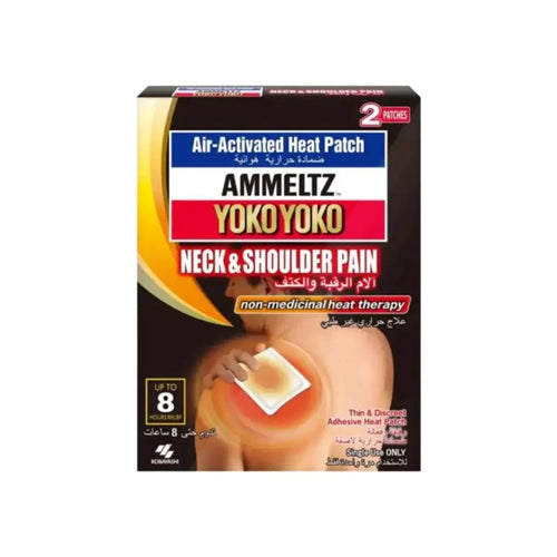 Ammeltz Yokoyoko Neck & Shoulder Heat Patch 2s – soothing heat patch for neck and shoulder muscle pain relief
