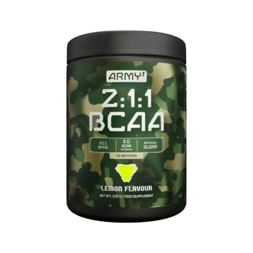 Army 1 BCAA 2:1:1 Lemon Flavor Powder 270g (45 Servings)
