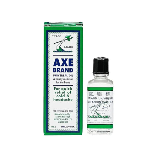 Axe Brand Universal Oil 14ml – soothing and multipurpose oil for relief from headaches, muscular aches, and cold symptoms
