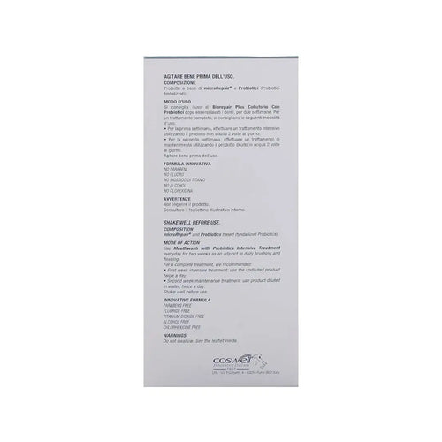 BIOREPAIR Plus Oral Care Mouthwash with Probiotic 250ml