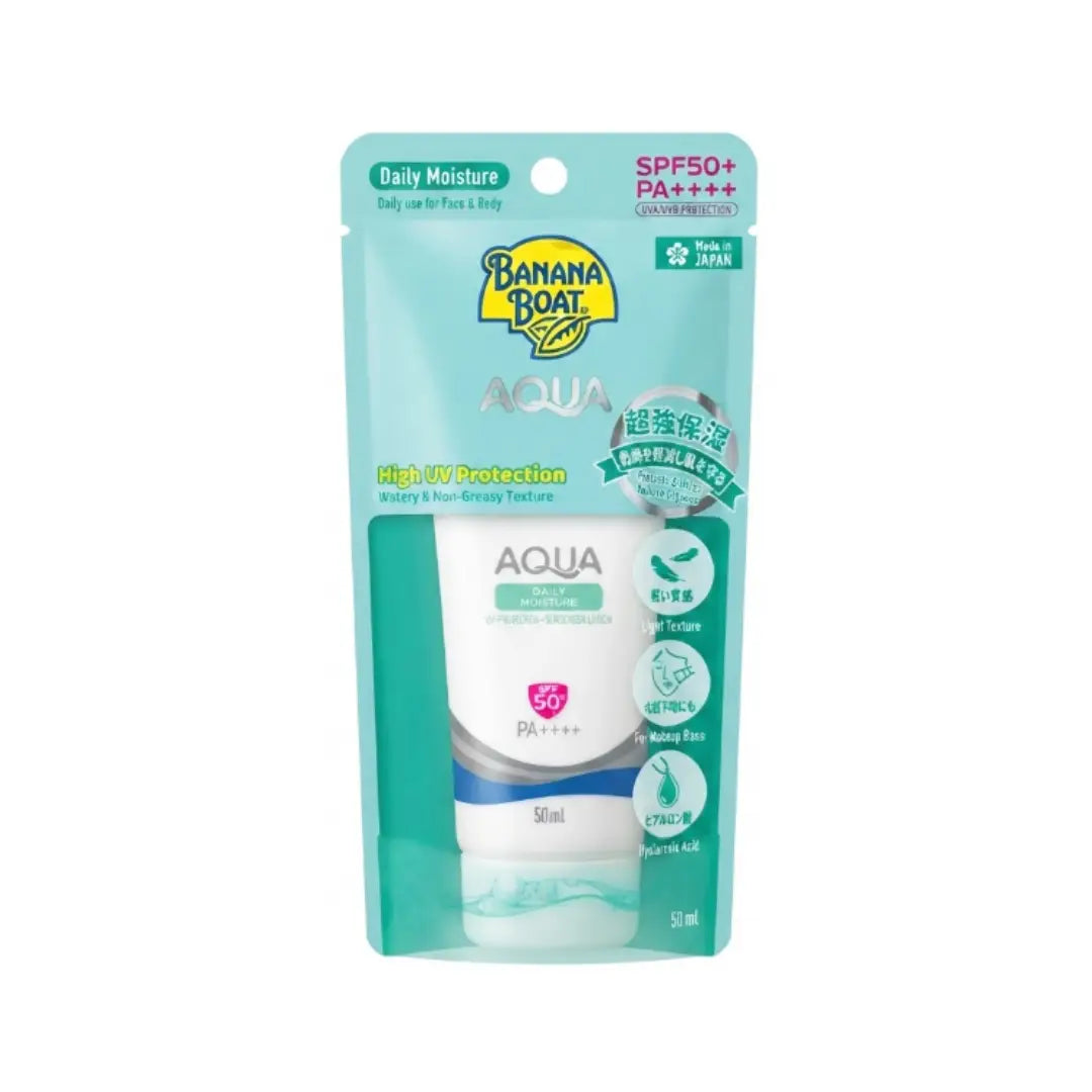 Banana Boat Aqua Daily Moisture High UV Protection Sunscreen Lotion SPF50 50ml