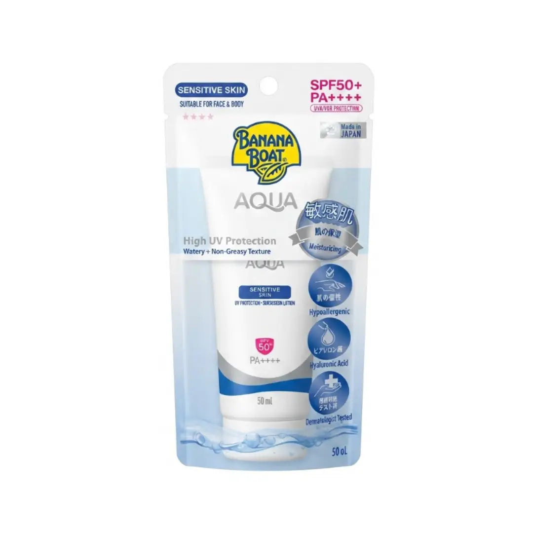 Banana Boat Aqua Sensitive Skin Sunscreen Lotion SPF50+ 50ml