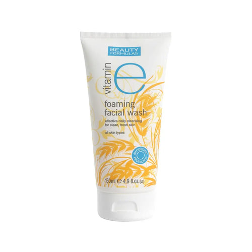 Beauty Formulas Vitamin E Facial Wash 150ml – Hydrating Daily Face Cleanser