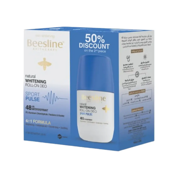 Beesline 48H Whitening Deo Roll On Sport Pulse 50ml 1+1