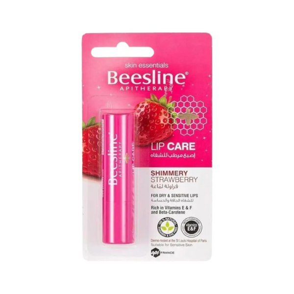 Beesline Shimmery Strawberry Lip Care 4g
