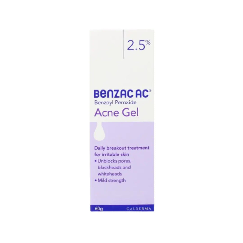 Benzac AC Acne Gel 2.5% – 60g | Anti-Acne Treatment Gel for Clearer Skin