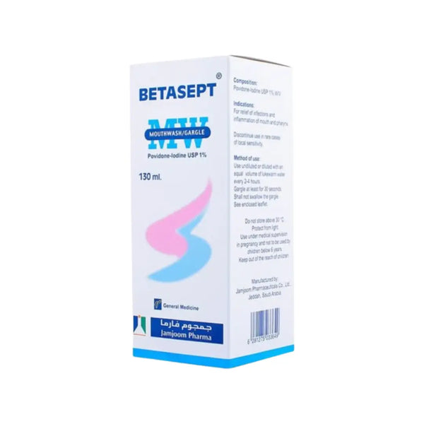 Betasept 1% Mouthwash/Gargle 130ml