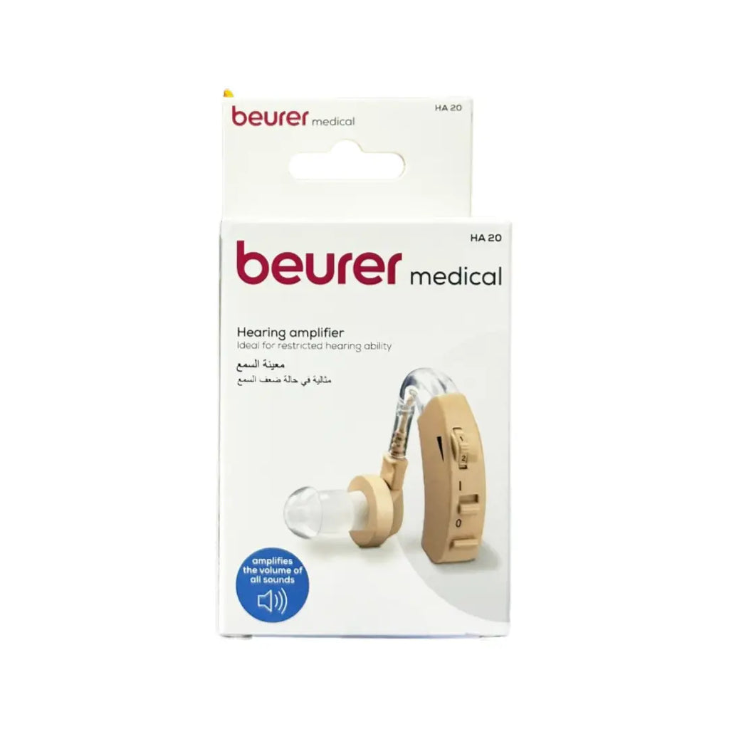 Beurer HA 20 Medical Hearing Amplifier – Personal Sound Amplifier Device with Adjustable Volume Control