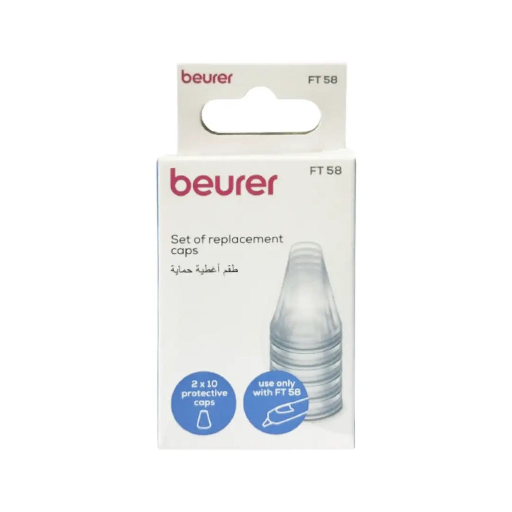 Beurer FT 58 Protective Caps 20s – Hygienic Replacement Probe Covers for FT 58 Ear Thermometer