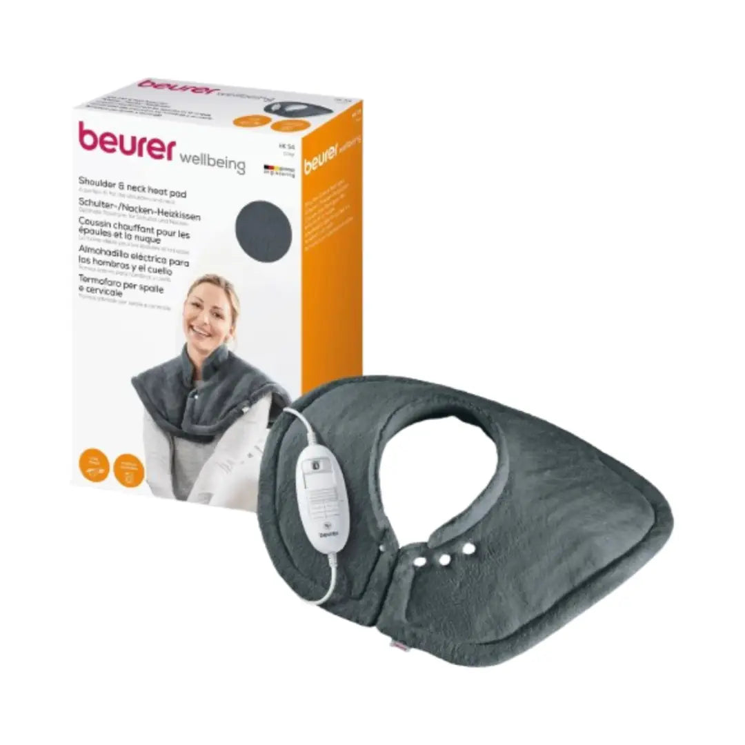 Beurer HK-54 Shoulder & Neck Heat Pad – Adjustable Electric Heating Pad with 3 Temperature Settings