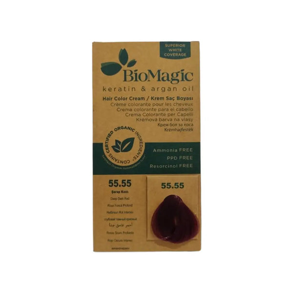 BioMagic Hair Color Deep Dark Red 55.55