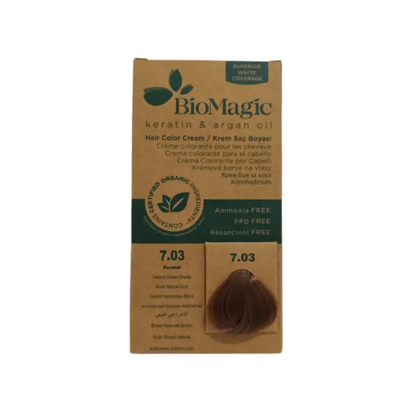 BioMagic Hair Color Natural Golden Blonde 7.03