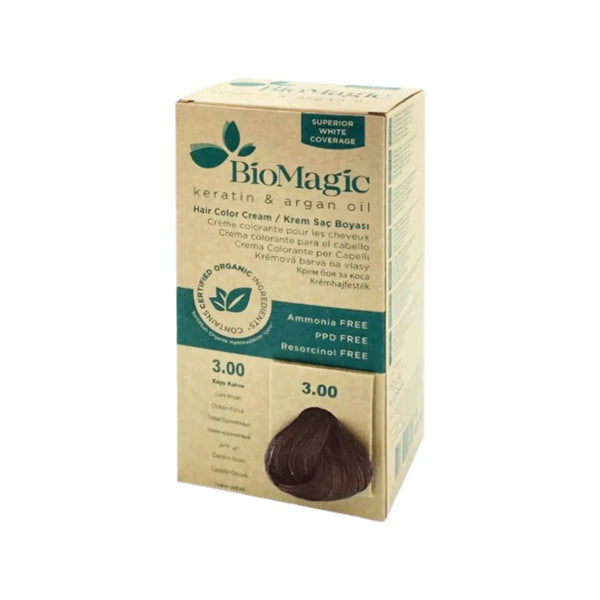 BioMagic Hair Color Cream Dark Brown 3.00