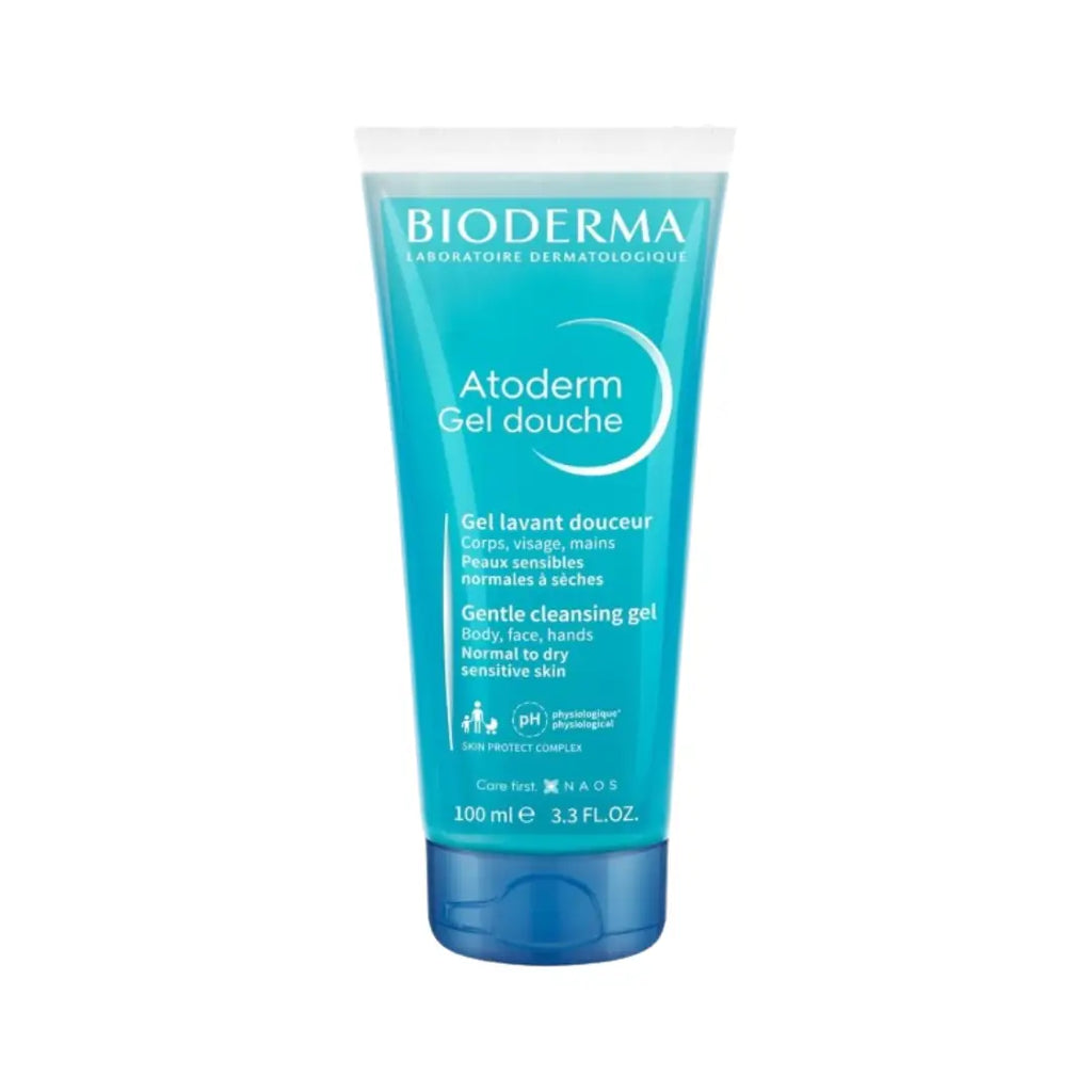 Bioderma Atoderm Gel Douche Gentle Cleansing Gel 100ml Soap Free Shower Gel for Sensitive Skin